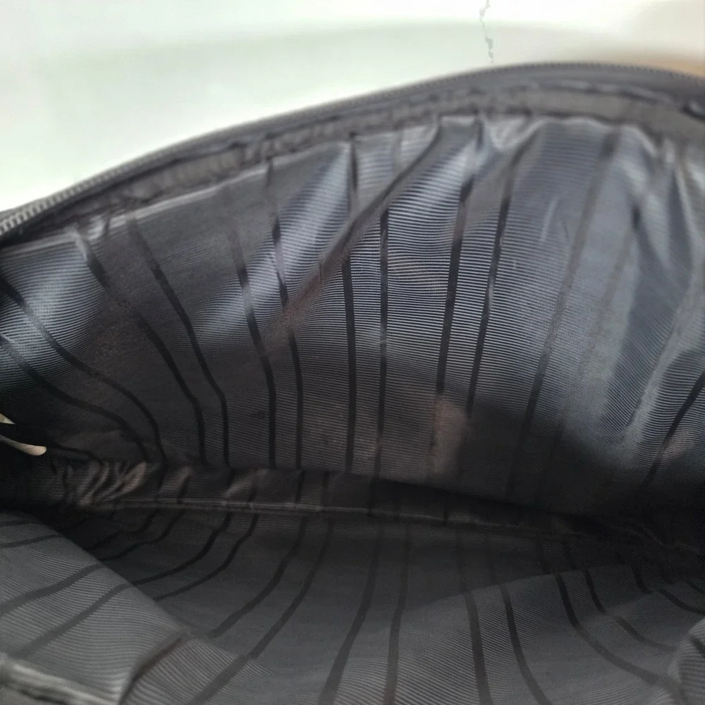 Kenneth Cole Reaction Mens Black Nylon Laptop Messenger Bag Briefcase Travel